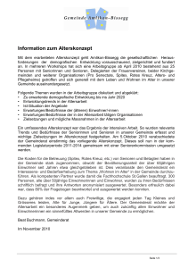 Information zum Alterskonzept - Amlikon