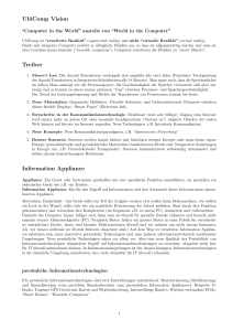 UbiComp Vision Treiber Information Appliance