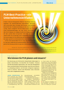 PLM-Best-Practice – ein Unternehmensleitfaden
