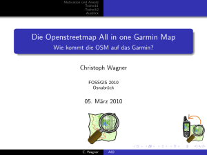 Die Openstreetmap All in one Garmin Map