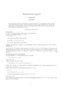 Mathematische Logik II - sigma
