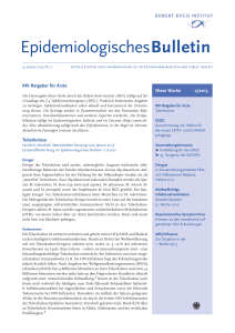 Epidemiologisches Bulletin 2/2013