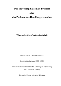 Das Travelling-Salesman-Problem - Informatik Uni