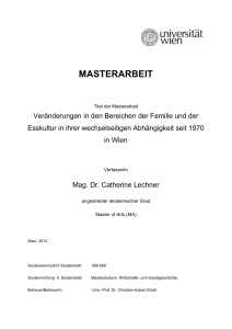 masterarbeit - Universität Wien