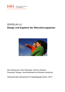 Design und Ergebnis der Rekrutierungsphase
