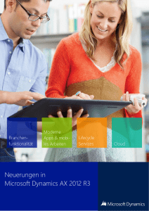 Neuerungen in Microsoft Dynamics AX 2012 R3