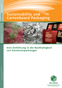 Sustainability and Cartonboard Packaging