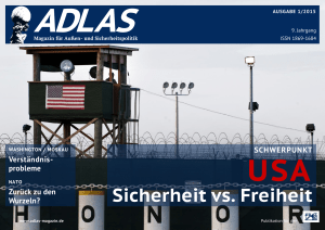 adlas 01/2015 - Adlas - Magazin f&uuml;r Sicherheitspolitik