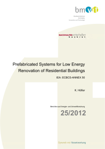 Prefabricated Systems for Low Energy Renovation of Residential