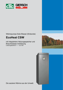 EcoHeat CSW - CTC