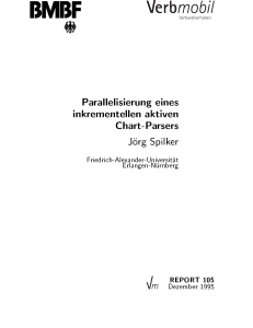 Parallelisierung eines inkrementellen aktiven Chart-Parsers