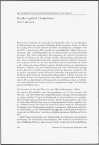 Bundesrepublik Deutschland - Jahrbuch der Europäischen Integration