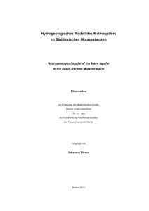 Hydrogeologisches Modell des Malmaquifers im Süddeutschen