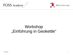 Workshop „Einführung in Geokettle“