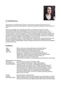 CV Steffi Weismann Ausbildung