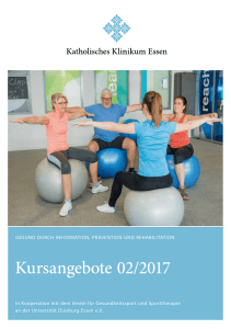 Kursangebote 02/2017 - Katholisches Klinikum Essen