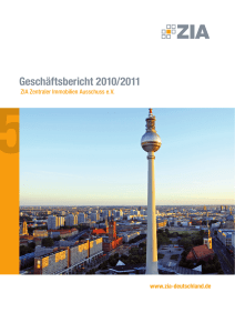 ZIA-Geschäftsbericht 2010/2011 PDF