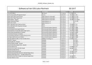 Software auf den GIS-Labor
