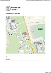 UZH - Pl&auml;ne und Orientierung