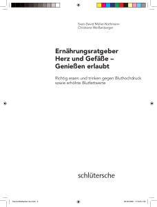 Ernährungsratgeber Herz und Gefäße – Genießen erlaubt