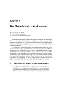 Kapitel 3 Das Mach-Zehnder-Interferometer - diss.fu