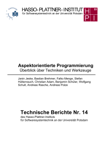 Aspektorientierte Programmierung - publish.UP
