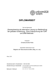 diplomarbeit - E-Theses