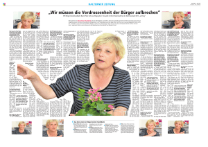 Wir m&uuml;ssen die Verdrossenheit der B&uuml;rger aufbrechen