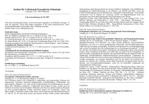 Kommentiertes Vorlesungsverzeichnis Sommersemester 2005
