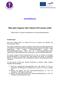 Was jeder Veganer über Vitamin B12 wissen sollte