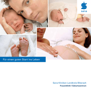 F&uuml;r einen guten Start ins Leben - Sana Kliniken Landkreis Biberach