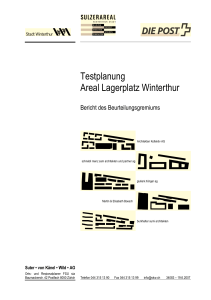 Testplanung Areal Lagerplatz Winterthur