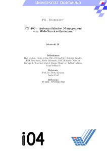 PG 490 - Automatisiertes Management von Web-Service