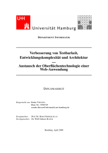 Verbesserung von Testbarkeit, Entwicklungskomplexität und