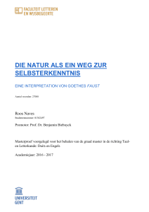 DIE NATUR ALS EIN WEG ZUR SELBSTERKENNTNIS