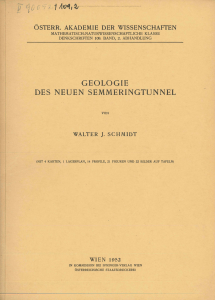 geologie des neuen semmeringtunnel