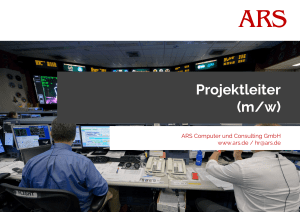 Projektleiter - ARS Computer und Consulting GmbH