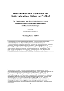 Kuehl, Stefan Artikel Der Soziologiemaster in Bielefeld 14.05.2012