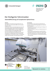 Der Stuttgarter Fahrsimulator