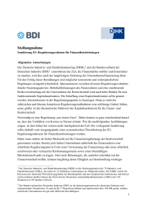 Stellungnahme - Bundesverband der Deutschen Industrie eV