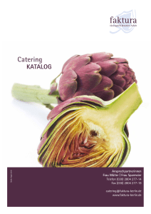 Catering - faktura gGmbH