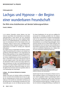 Lachgas und Hypnose - Institut für Dentale Sedierung