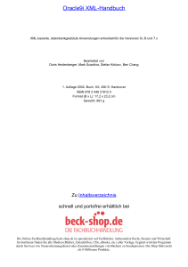 Oracle9i XML-Handbuch - ReadingSample - Beck-Shop