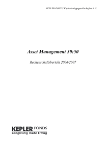 Asset Management 50:50 - kepler