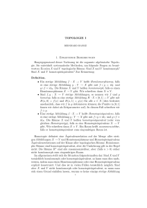 Skript zur Topologie 1