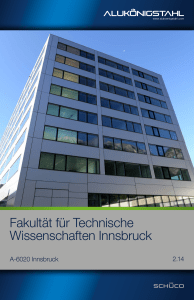 Fakultät für Technische Wissenschaften Innsbruck
