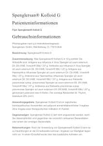Spenglersan® Kolloid G Patienteninformationen