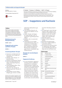 Netzwerk-SOP Inappetenz und Kachexie - CCC