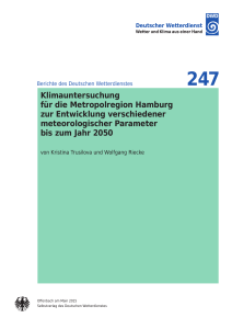 Klimauntersuchung für die Metropolregion - diss.fu