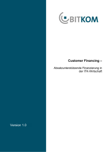 Version 1.0 Customer Financing - Mittelstands-Tour